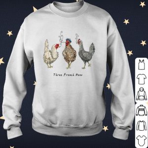 Official Three French Hens Smoking Christmas shirt 2