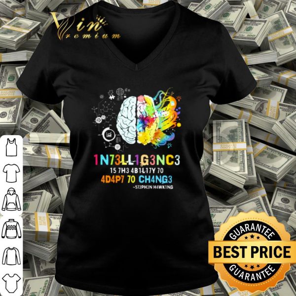 Cool Brain 1N73LL1G3NC3 15 7H3 4B1L17Y 50 shirt