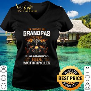 Official Some Grandpas Play bingo real grandpas ride motorcycles shirt 2