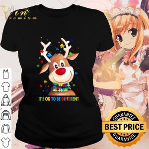 Best Reindeer Autism it's ok to be different shirt 1