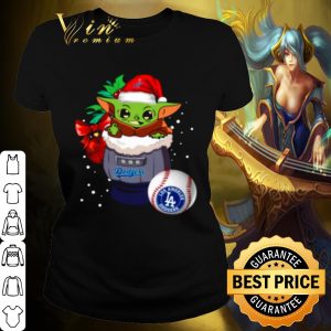 Pretty Baby Yoda Star Wars Los Angeles Dodgers Christmas shirt 1