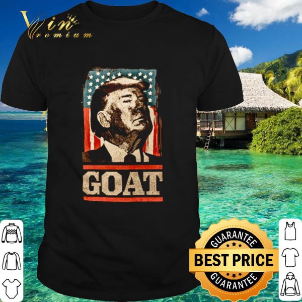Top American flag Trump goat shirt