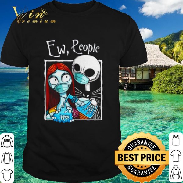 Premium Jack and Sally face mask wash hand ew people shirt