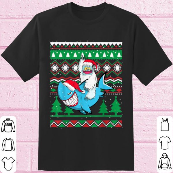 Original Sharkmas Santa Shark Christmas shirt