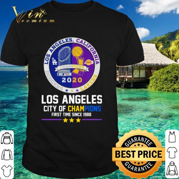 Official Los Angeles California City of Champions first the since 1988 shirt