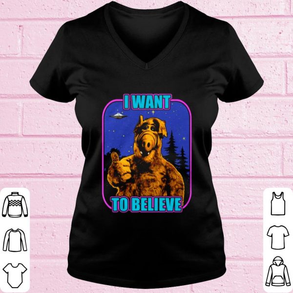 Original ALF UFO I want to believe shirt