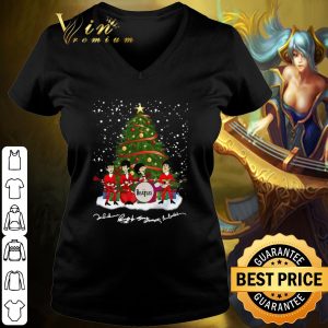 Pretty The Beatles Tree Christmas Signature shirt 2