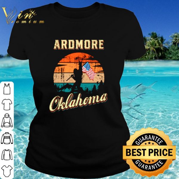 Top Bigfoot Ardmore Oklahoma American flag Vintage shirt