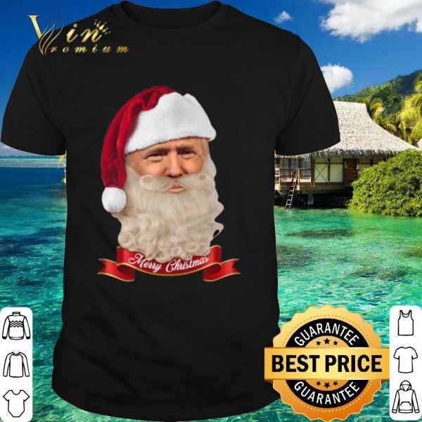 Top Santa Trump merry Christmas shirt
