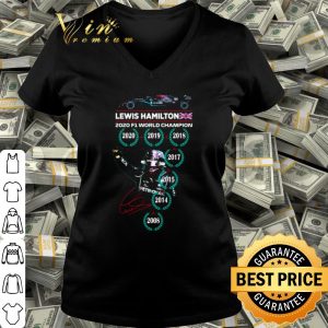 Best Lewis Hamilton 2020 f1 world champion signature shirt 2