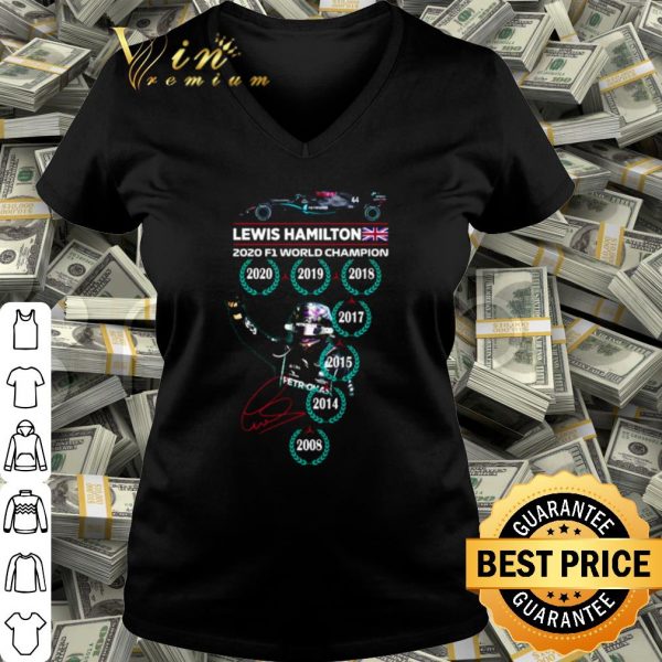 Best Lewis Hamilton 2020 f1 world champion signature shirt
