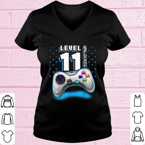 Original Level 11 Unlocked Video Game Birthday Gift Boys shirt