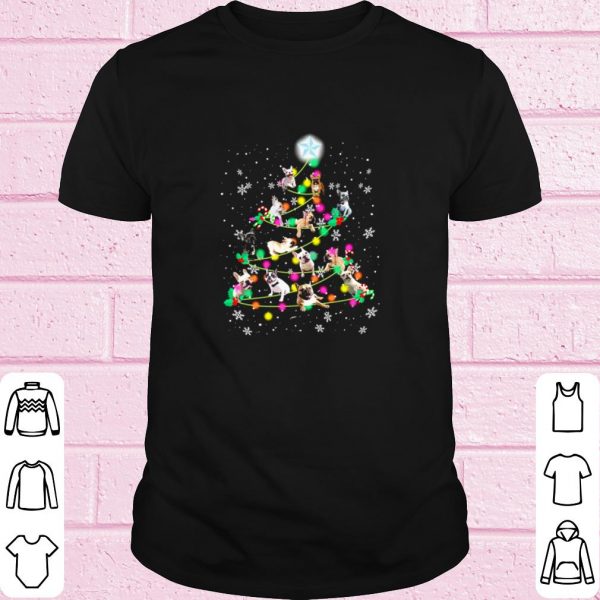 Top Frenchie as Christmas tree shirt