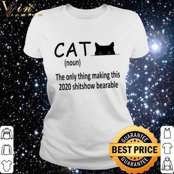 Official Cat noun the only thing making this 2020 shitshow bearable shirt