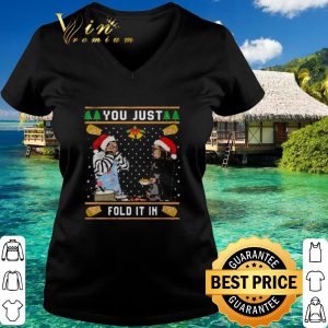 Premium Schitts Creek you just fold it in Christmas shirt 2