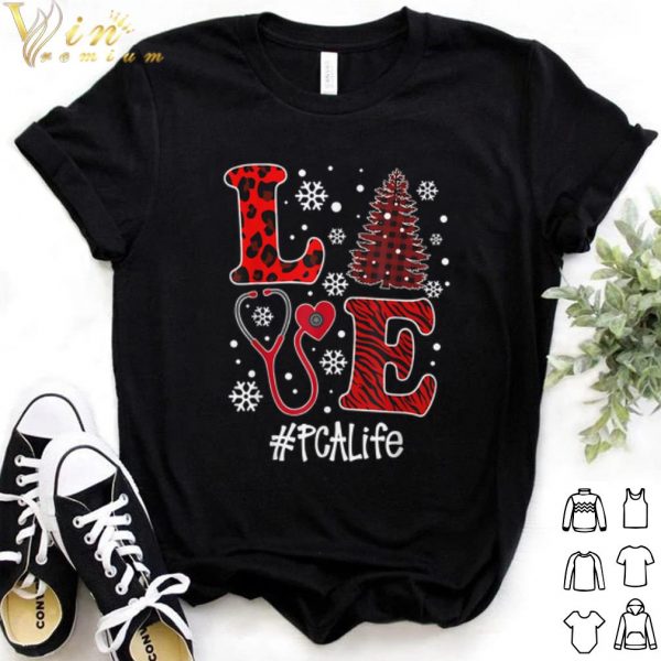 Original Love Nurse PCALife Tree Christmas shirt