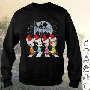 Original The Beatles Abbey Road Hat Santa Claus Christmas shirt 2