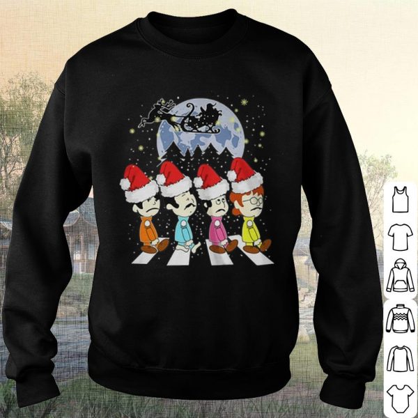 Original The Beatles Abbey Road Hat Santa Claus Christmas shirt
