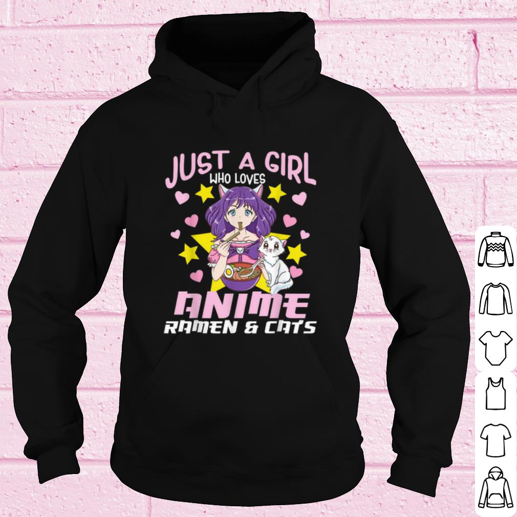 Official Just a girl who loves Annime Ramen and Cat shirt d49bd649 official just a girl who loves annime ramen and cat shirt 4 - Official Just a girl who loves Annime Ramen and Cat shirt