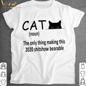 Official Cat noun the only thing making this 2020 shitshow bearable shirt
