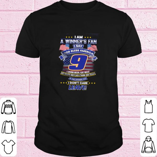Top I am a winner’s fan I say God bless America I drink beer eat mean shirt