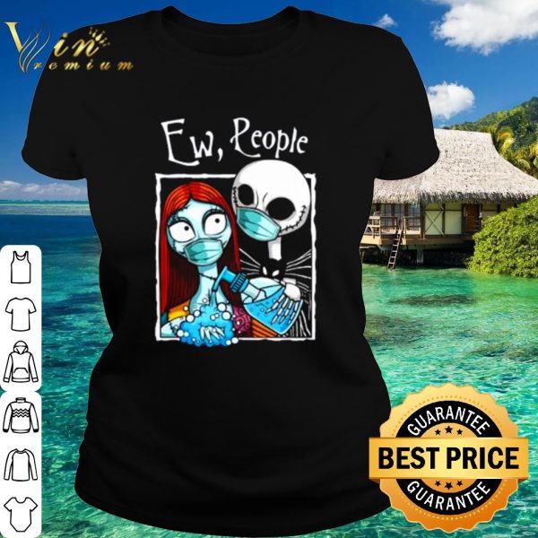 Premium Jack and Sally face mask wash hand ew people shirt