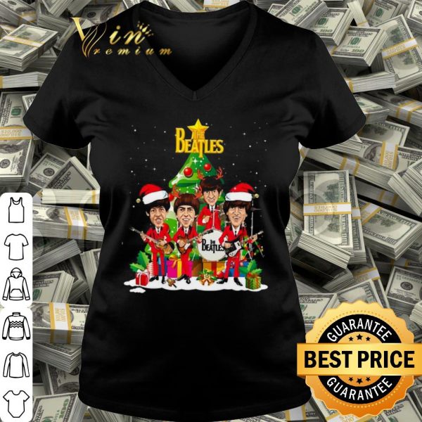 Official The Beatles Santa Claus Tree Christmas shirt