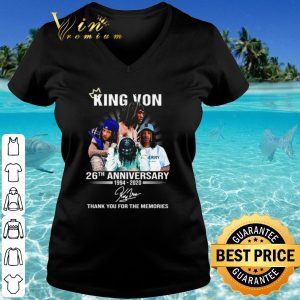 Premium King Von 26th Anniversary 1994 2020 thank you for the memories signature shirt 2