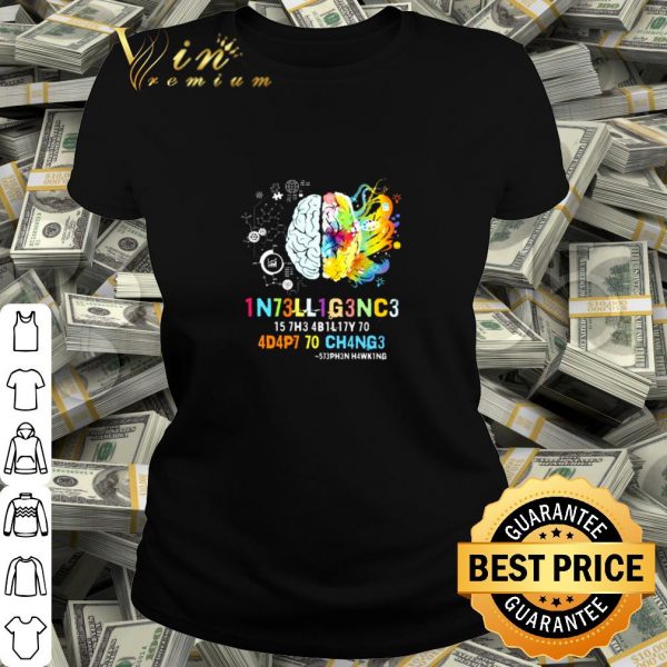 Cool Brain 1N73LL1G3NC3 15 7H3 4B1L17Y 50 shirt