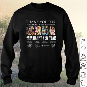 Official ABBA Band 1980 2020 thank you for your music the memories Signature shirt 2