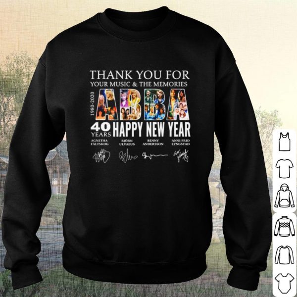Official ABBA Band 1980 2020 thank you for your music the memories Signature shirt