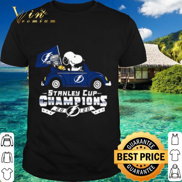 Top Snoopy Tampa Bay Lightning Stanley Cup Champions 2020 shirt