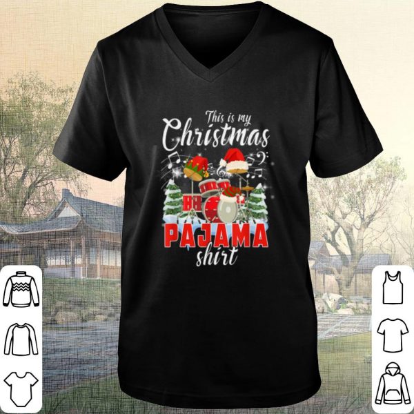 Premium This Is My Christmas Pajama Santa Drum shirt