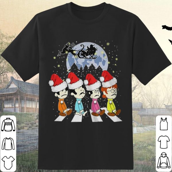 Original The Beatles Abbey Road Hat Santa Claus Christmas shirt