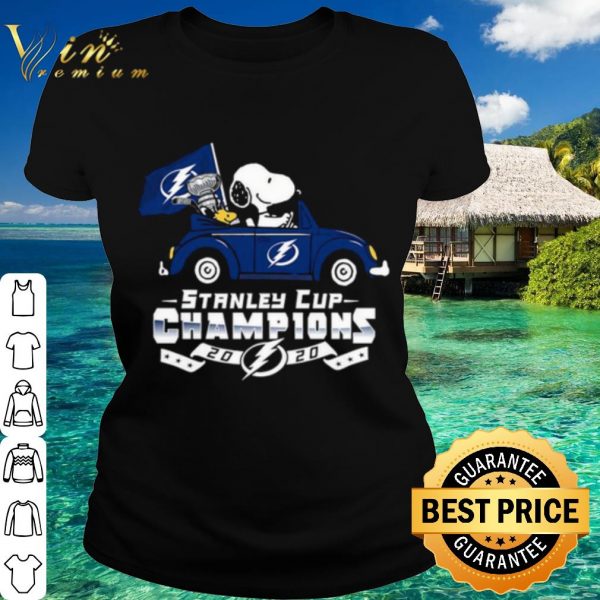 Top Snoopy Tampa Bay Lightning Stanley Cup Champions 2020 shirt