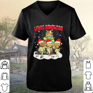 Cool Lewis Hamilton chibi Christmas tree shirt 1