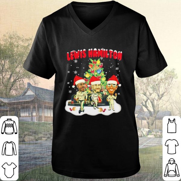 Cool Lewis Hamilton chibi Christmas tree shirt