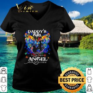 Top Butterfly Daddy's girl I used to be him angel now he is mine shirt 2