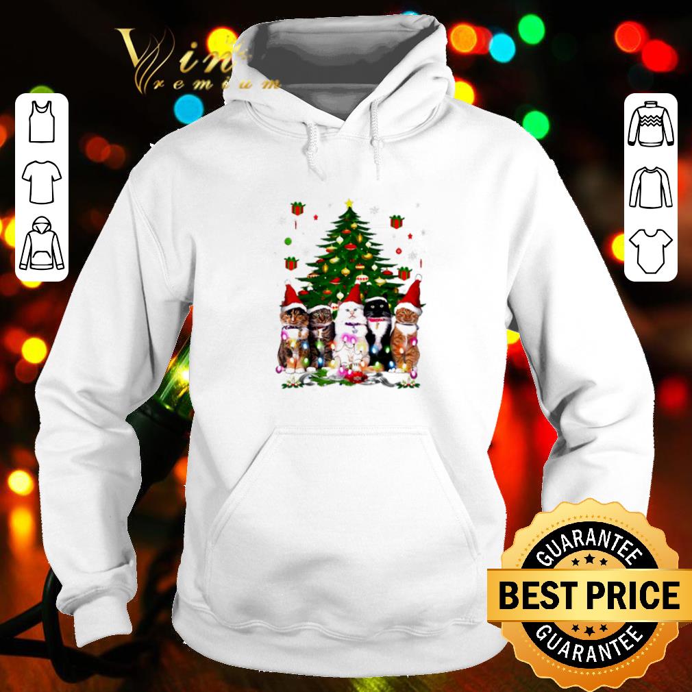 0017ed26 original tuxedo cats christmas tree shirt 4 - Original Tuxedo cats Christmas tree shirt
