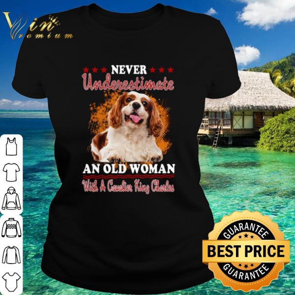 Pretty Never Underestimate An Old Woman With A Cavalier King Charles shirt