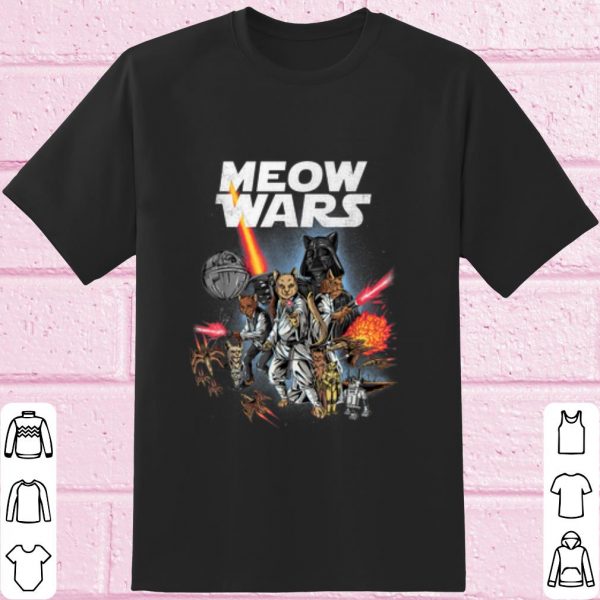 Original Meow Wars Cats Wars Star Wars shirt