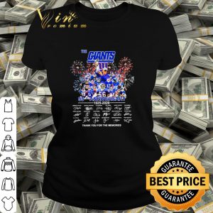 Cool The giants 95 anniversary 1925 2020 thank the memories new year 2021 shirt 1