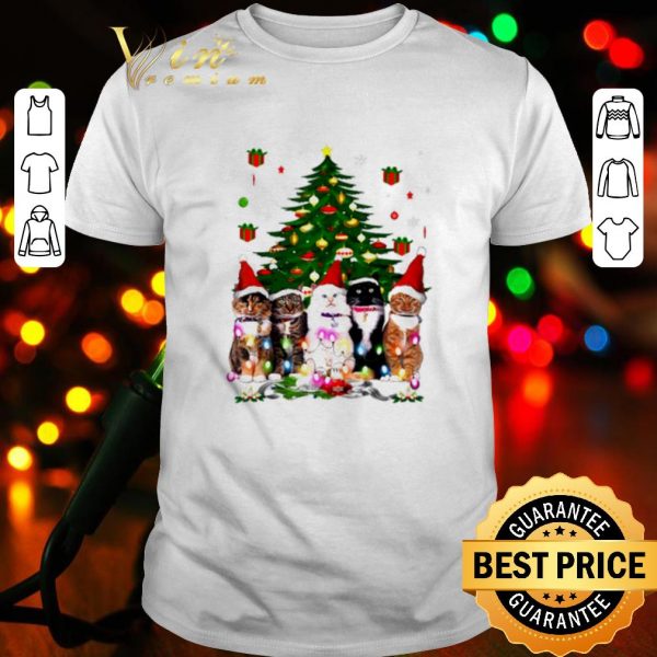 Original Tuxedo cats Christmas tree shirt