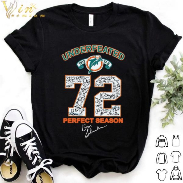 Cool Undefeated 72 Perfect Season shirt