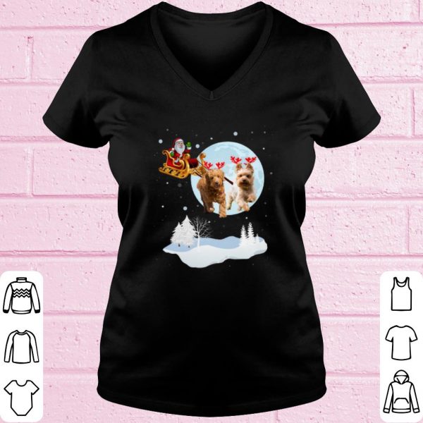 Top Christmas reindeer doodle dog shirt