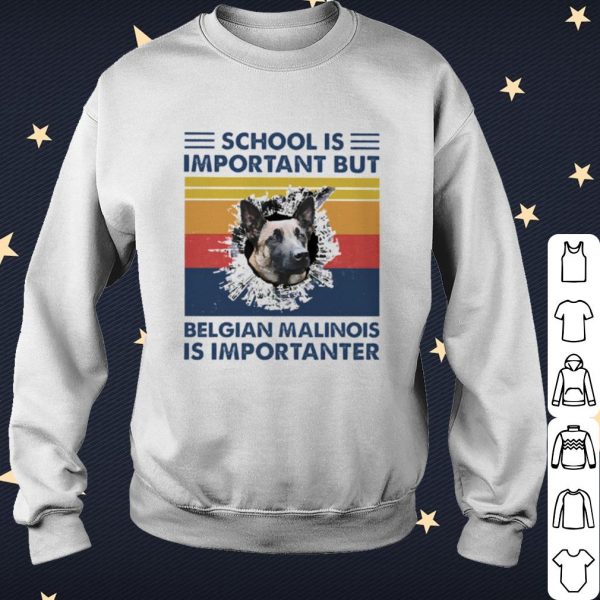 Cool School is important but Belgian Malinois is importanter vintage shirt