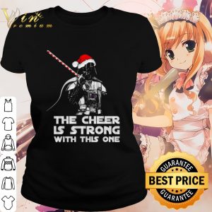 Cool Santa Darth Vader The cheer is strong with this one shirt 1