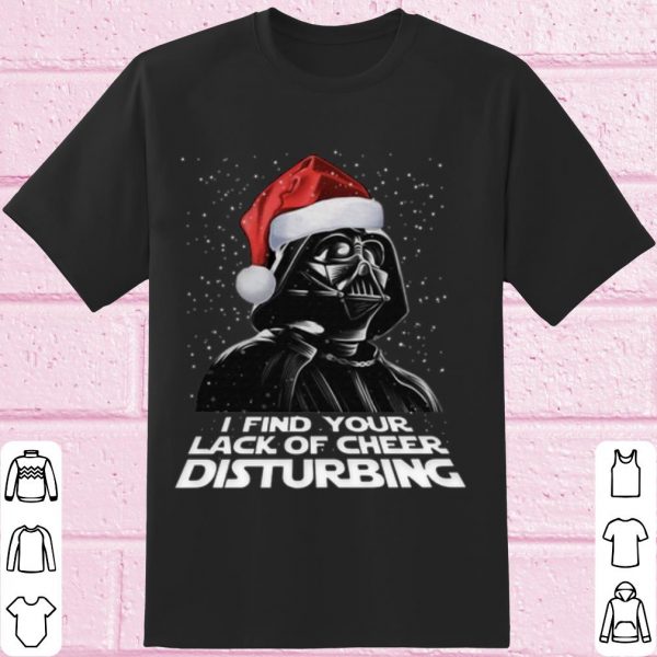 Top Santa Darth Vader I Find Your Lack Of Cheer Disturbing shirt