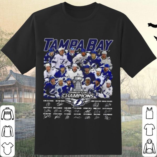 Cool Tampa Bay Stanley Cup Champions 2020 Signatures shirt