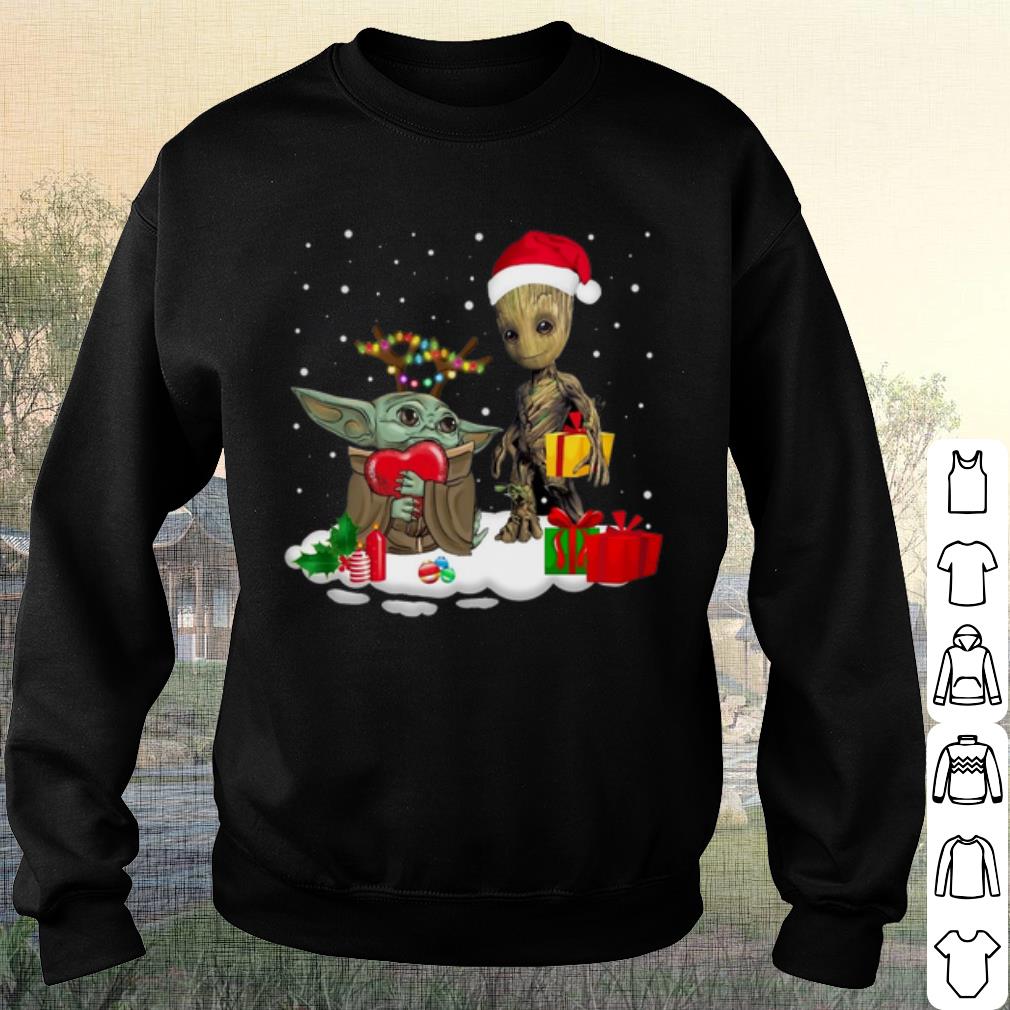 Pretty Baby Yoda and Baby Groot Gift Christmas shirt Pretty Baby Yoda and Baby Groot Gift Christmas shirt
